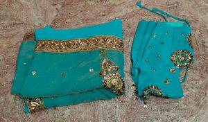 Work Saree With Blouse