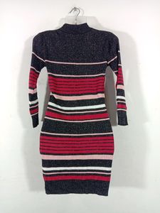 Striped Sparkle Mini Dress