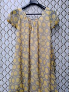 New With Tag Cute Korean Yellow Art Top