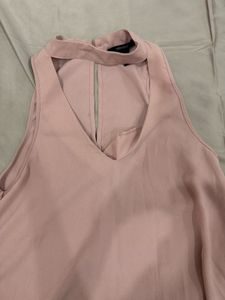 Blush Choker Neck Dress