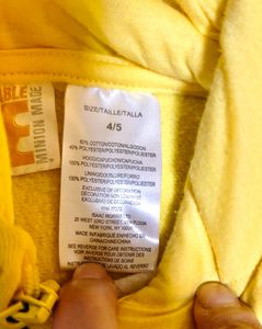 UNIQUE PIECE Minion Hoodie 2- 4 Yrs Like NEW❗