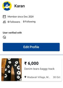 Denim Tears Baggy Track Price[6000]