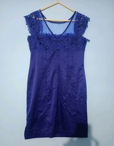 Blue Lace Bodycon Drss 😍