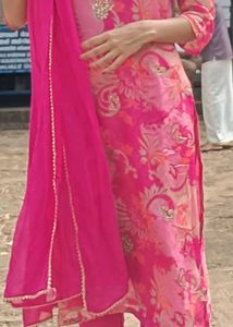 Floral Pink Kurta Set