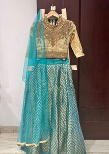 Golden Sky Lehenga Choli Set