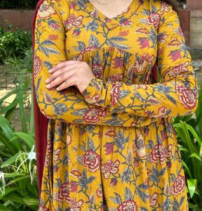 Floral Print Kurta Set