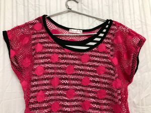 Rose Pink Short Sleeve Top