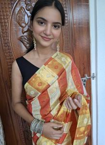 *NEW*Banarasi saree with blouse piece❤️