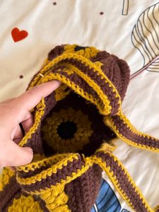 Hand Woven crochet Bag.