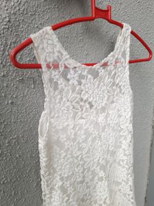 Off White Lace Top S