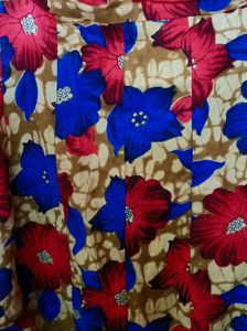 XXL Floral Print Button Down Top