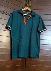 Uniboss Men Green Casual Polo Tshirt