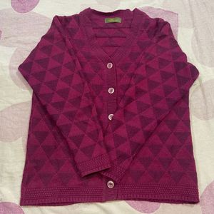 Ladies V Neck Cardigan