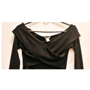 Black Criss-cross Top