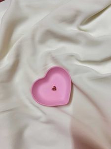 Pink Heart Trinket Dish