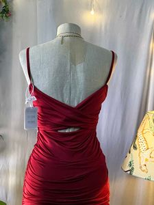Red Bodycon Midi Dress