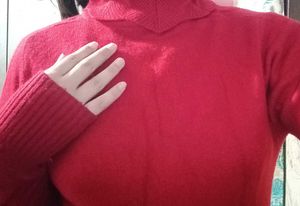 Red Turtleneck Sweater
