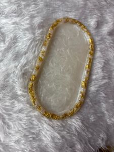 Gold Flake Resin Tray