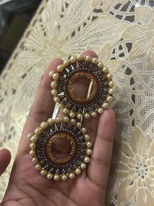 Pearl &amp; Embellished Statement Earrings