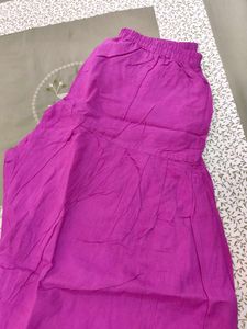 Purple salwar with elatic waist 30-32