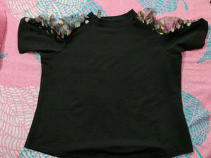 Black Top Floral Sleeve (XXL)