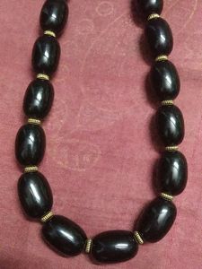 Black Beaded Necklace