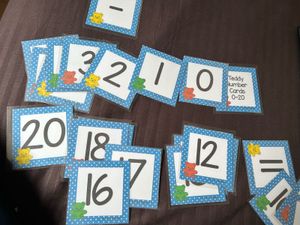 0-20 Laminated Flash Cards