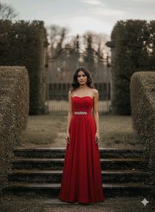 Elegant Red Gown