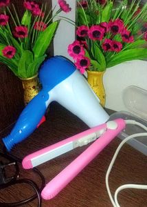 Combo Of Hair Dryer And Straightener