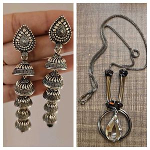 Combo Of Earrings and Neckchain