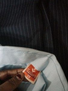 Blue Button-Down Shirt and pant