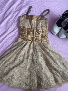 Elegant Gold Dress.