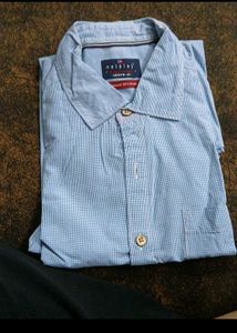 Netplay Blue Checkered Shirt