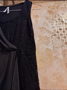 Sequin Classy Black Dress, Bust-34 Strechable