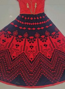 Red & Black Ethnic gown