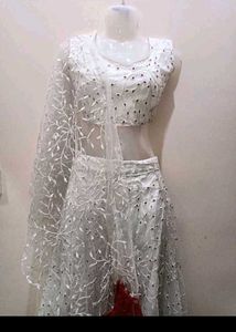 White Embroidered Lehenga Choli 🍷