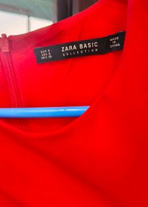 Zara Basic Red Dress - Size S