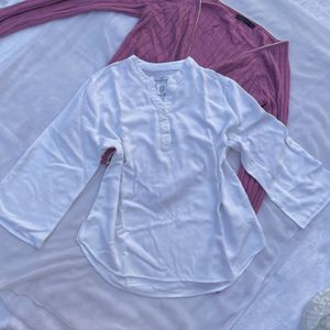 LOGG white tunic shirt top vintage