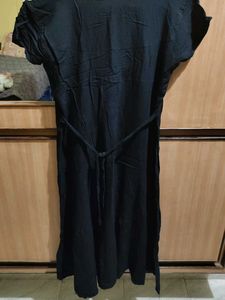 Elegant Black Embroidered Dress