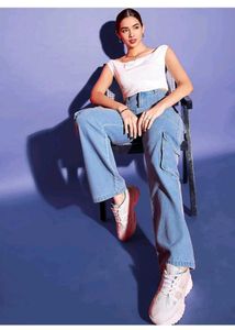 White Ruched Tank Top