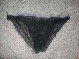 Men's Sheer Black Briefs