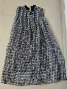 Geometric Print Sleeveless Dress