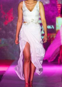 Elegant White Runway Dress