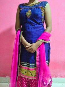 Patiala Embroidery Work Dress