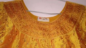 New Unused Gold Mustard Elegant Ethnic Kurta