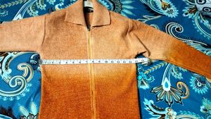 OMBRE ZIP-UP SWEATER 🧡