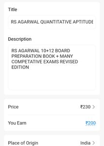 RS AGARWAL QUANTITATIVE APTITUDE