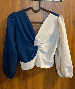 Stylish Two-Tone Top