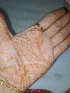 Golden Hand Braslet With Ring