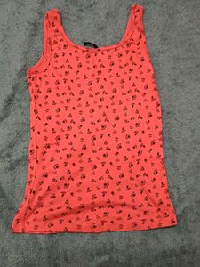 Coral Floral Tank Top